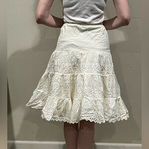 Cotton eyelet crinoline